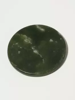 Камень под клей для наращивания ресниц, d=5 см, круглый, изумрудный