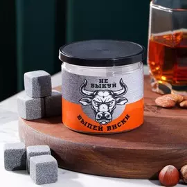 Камни для виски в банке