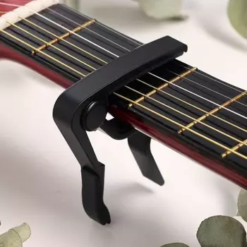 Каподастр для акустической гитары music life, черный