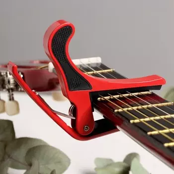 Каподастр для гитары music life красный