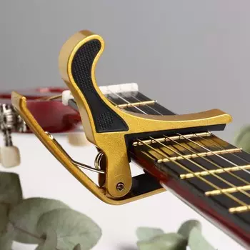 Каподастр для гитары music life золотой