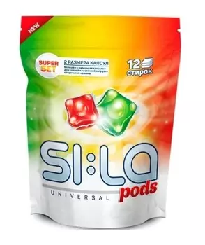 Капсулы для стирки для цветного и белого 100% и 50% загрузки 12шт