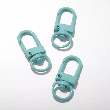 Карабин 3,21,30,2 см (набор 3 шт.), цвет мятный