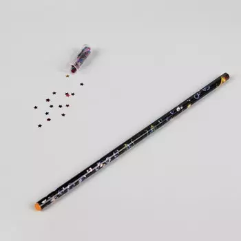 Карандаш для страз парафиновый, 23 см, черный