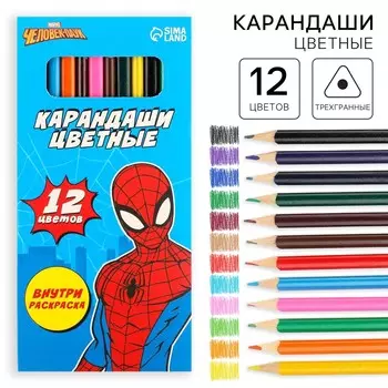 Цветные карандаши 12 цветов,