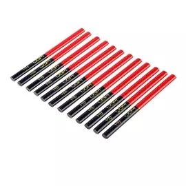 Карандаши строительные лом, двухцветные, 180 мм, 12 шт.