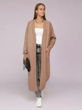 Кардиган длинный вязаный оверсайз