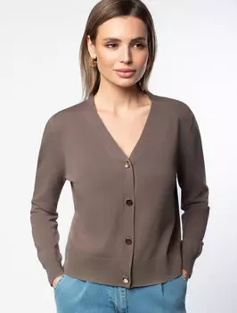 Кардиган кофейный