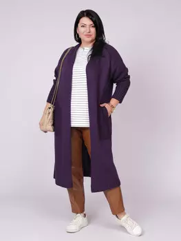 Кардиган вязаный длинный оверсайз