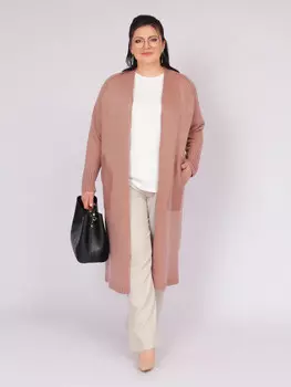 Кардиган вязаный длинный оверсайз