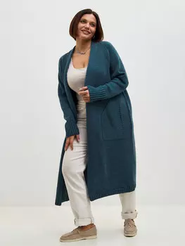 Кардиган вязаный длинный оверсайз