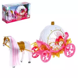 Карета для кукол, лошадь ходит