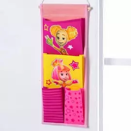 Кармашки вертикальные настенные 18х45 см, фиксики