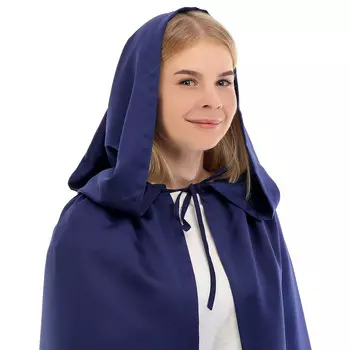 Карнавальный плащ детский, атлас, цвет синий, длина 85 см