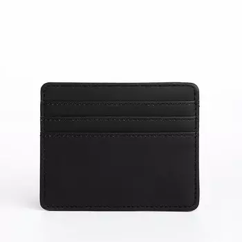 Картхолдер, на 3 карты, отделение для купюр, черный