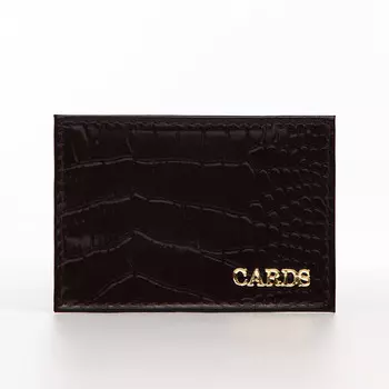 Картхолдер, цвет коричневый