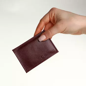 Картхолдер textura, цвет бордовый