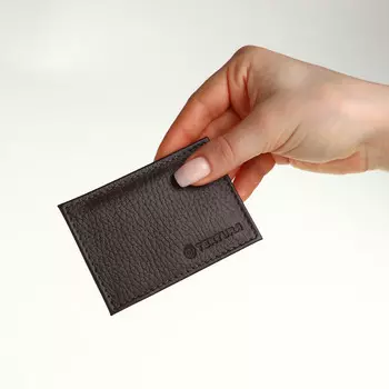 Картхолдер, textura, 9,5*0,1*6,5, флотер коричневый 116