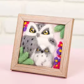 Картина из шерсти объёмная