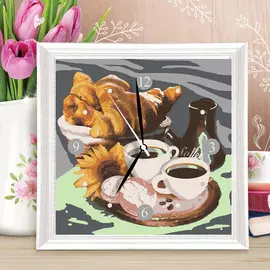 Картина по номерам - часы