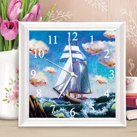 Картина по номерам - часы