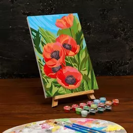 Картина по номерам на холсте с подрамником