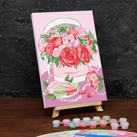 Картина по номерам на холсте с подрамником