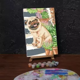 Картина по номерам на холсте с подрамником