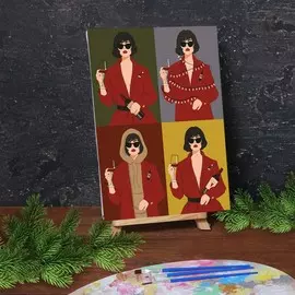 Картина по номерам на холсте с подрамником