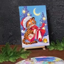 Картина по номерам на холсте с подрамником