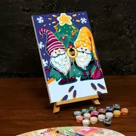 Картина по номерам на холсте с подрамником