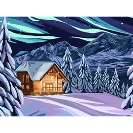 Картина по номерам на холсте с подрамником