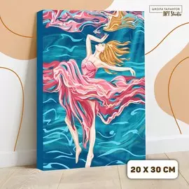 Картина по номерам на холсте с подрамником