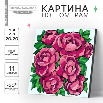 Картина по номерам на холсте с подрамником