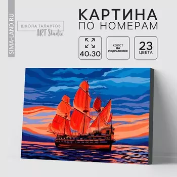 Картина по номерам на холсте с подрамником