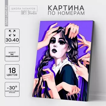 Картина по номерам на холсте с подрамником