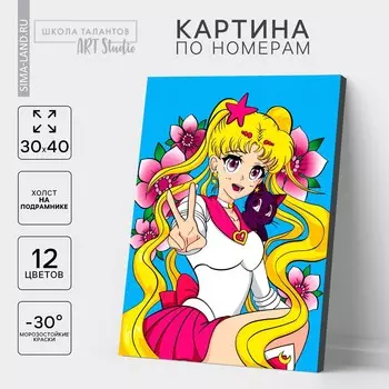 Картина по номерам на холсте с подрамником