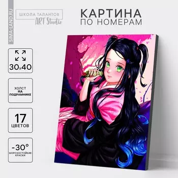 Картина по номерам на холсте с подрамником