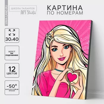 Картина по номерам на холсте с подрамником