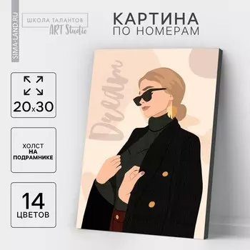 Картина по номерам на холсте с подрамником dream 20х30 см