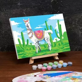 Картина по номерам на холсте с подрамником