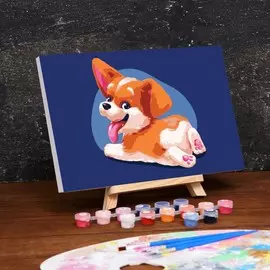 Картина по номерам на холсте с подрамником