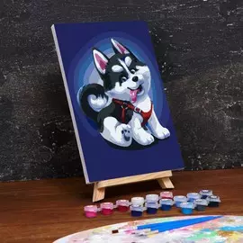 Картина по номерам на холсте с подрамником