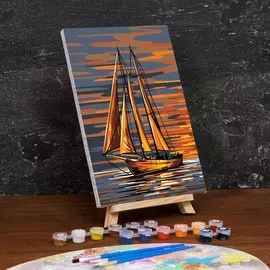 Картина по номерам на холсте с подрамником