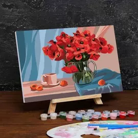 Картина по номерам на холсте с подрамником