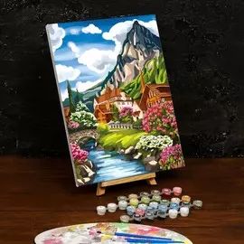 Картина по номерам на холсте с подрамником