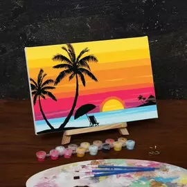 Картина по номерам на холсте с подрамником