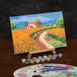 Картина по номерам на холсте с подрамником