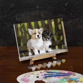 Картина по номерам на холсте с подрамником