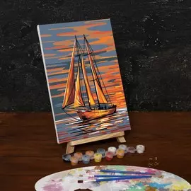 Картина по номерам на холсте с подрамником